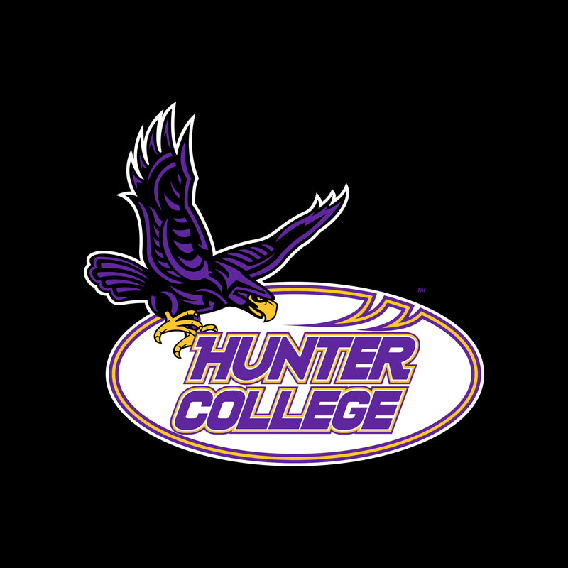 Hunter College Hawks Primary Logo Women's T Shirt - Black