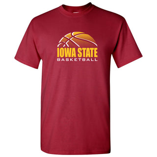 Iowa State University Cyclones Basketball Shadow Short Sleeve T Shirt - Cardinal