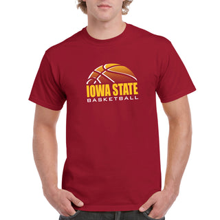 Iowa State University Cyclones Basketball Shadow Short Sleeve T Shirt - Cardinal