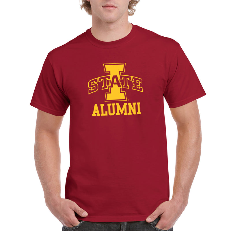 Iowa State University Cyclones Logo Alumni Short Sleeve T Shirt - Cardinal