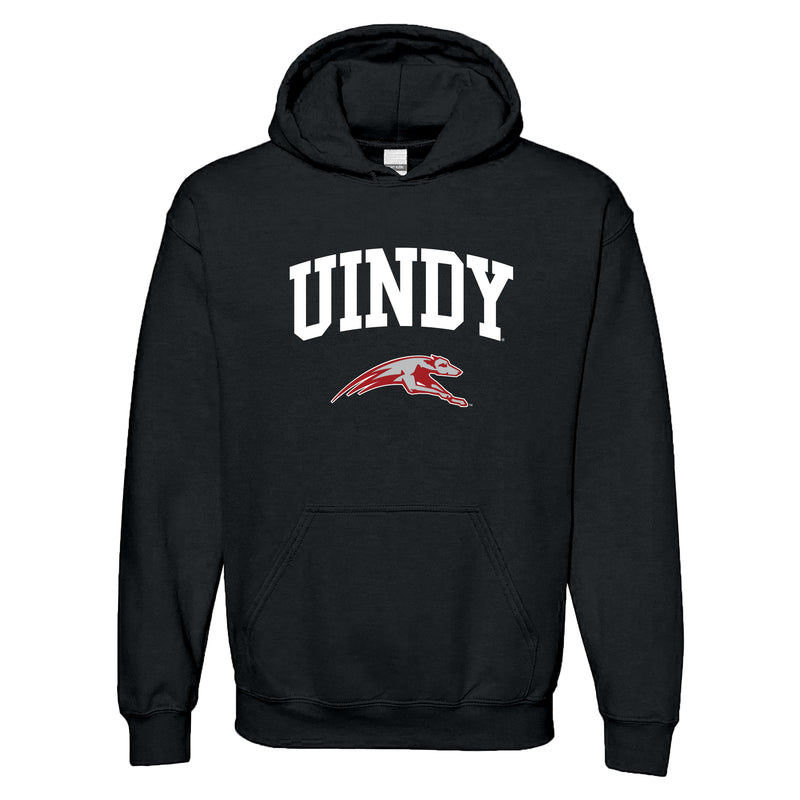 University of Indianapolis Greyhounds Arch Logo Cotton Hoodie - Black