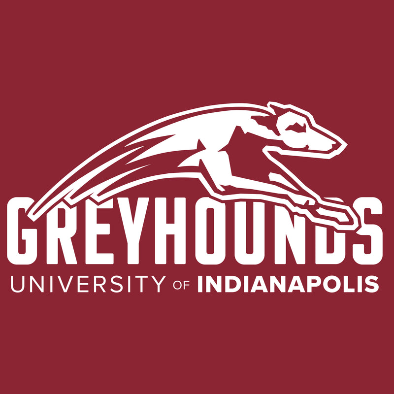 University of Indianapolis Greyhounds Primary Logo Cotton T-Shirt - Cardinal