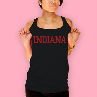 Indiana Hoosiers Basic Block Tank Top - Black