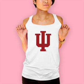 Indiana Hoosiers Primary Logo Tank Top - White