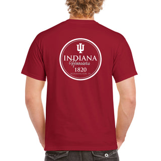 Indiana University Hoosiers Classic Circle Short Sleeve T Shirt - Cardinal