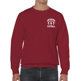 Indiana Classic Football Arch LC Crewneck - Cardinal