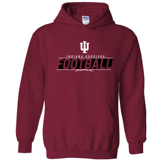 Indiana University Hoosiers Football Charge Hoodie - Cardinal