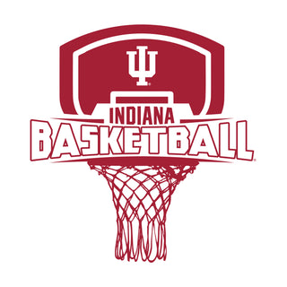 Indiana University Hoosiers Basketball Board Short Sleeve T-Shirt - White