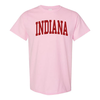 Indiana University Hoosiers Mega Arch T-Shirt - Light Pink