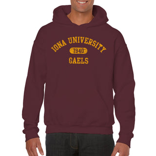 Iona University Athletic Arch Hoodie - Maroon