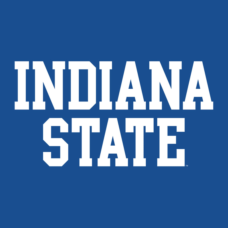 Indiana State University Sycamores Basic Block Long Sleeve T Shirt - Royal