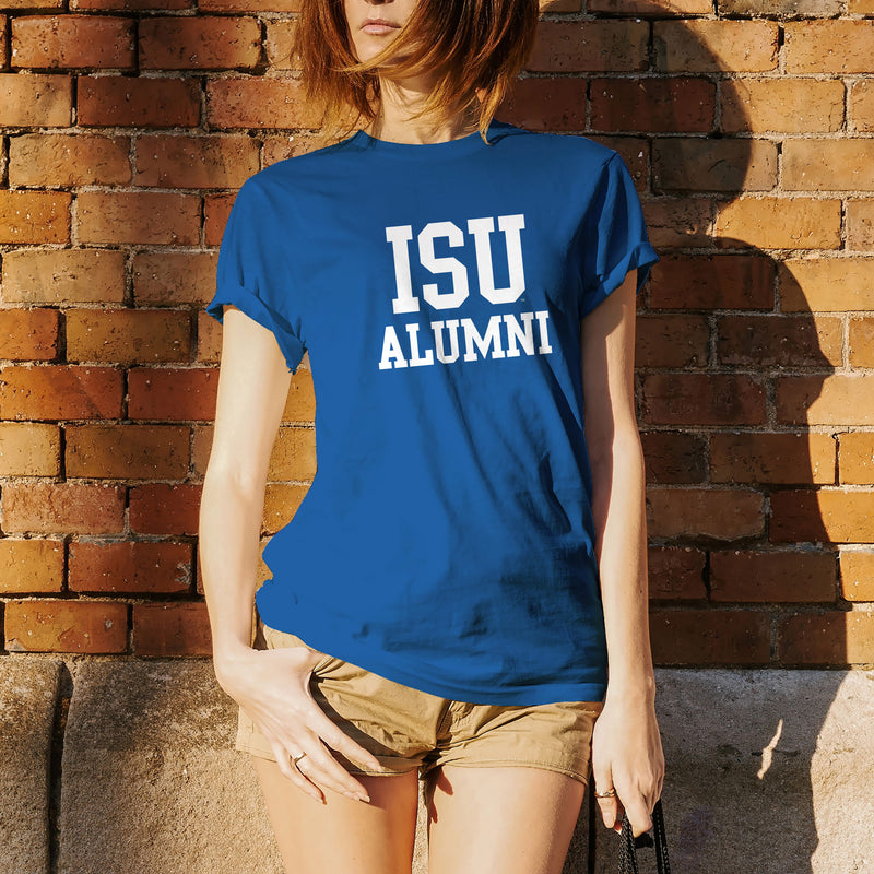 Indiana State Alumni Block T Shirt - Royal