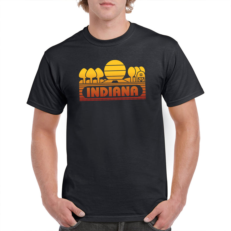 Indiana Groovy Sunset T-Shirt - Black