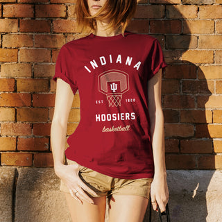 Indiana University Hoosiers Basketball Net Short Sleeve T-Shirt - Cardinal