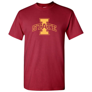 Iowa State University Cyclones Logo Short Sleeve T Shirt - Cardinal