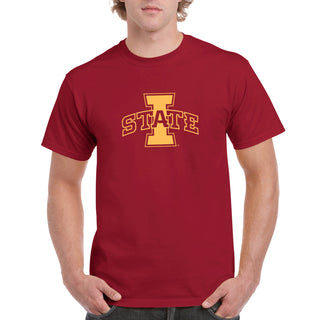 Iowa State University Cyclones Logo Short Sleeve T Shirt - Cardinal