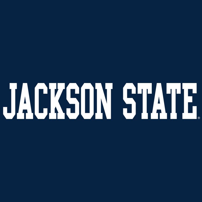 Jackson State Tigers Basic Block Long Sleeve T Shirt - Navy