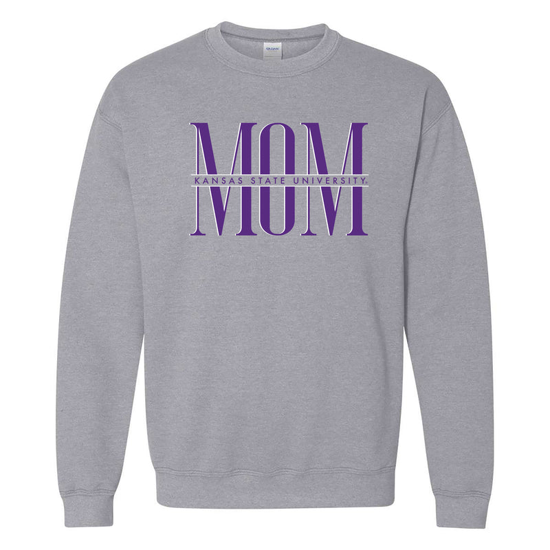 Kansas State Classic Mom Crewneck - Sport Grey