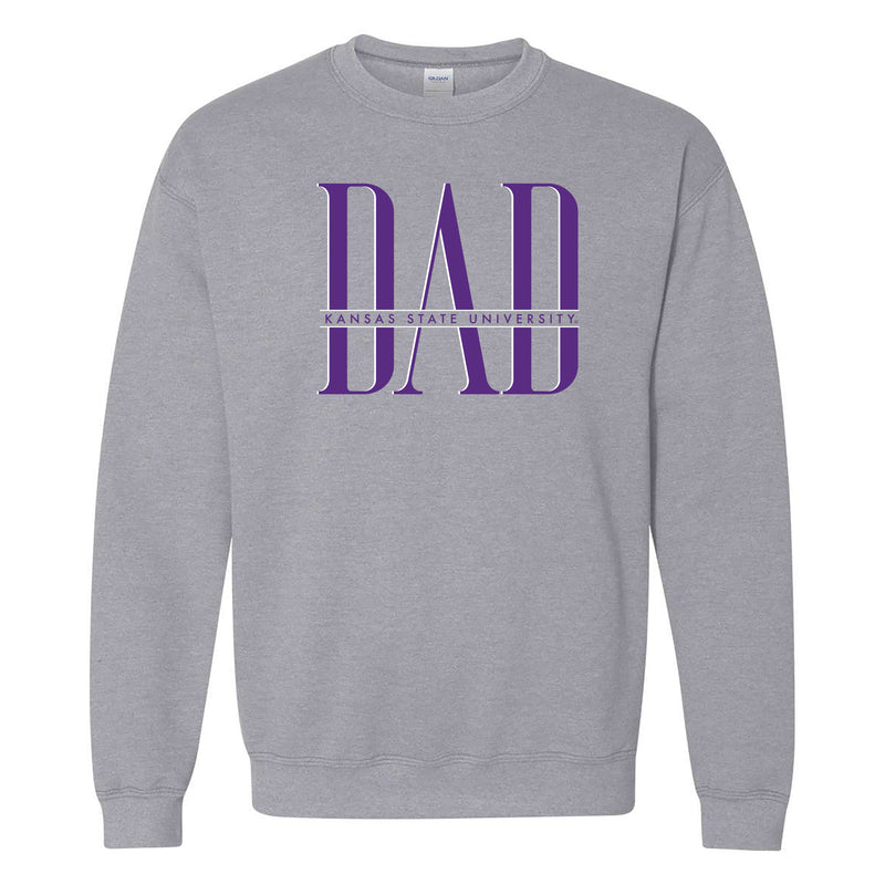 Kansas State Classic Dad Crewneck - Sport Grey