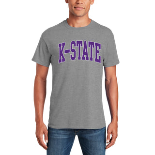 Kansas State Wildcats Mega Arch T-Shirt - Graphite Heather