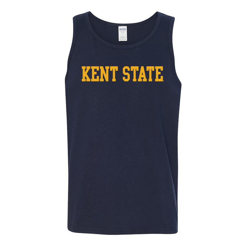 Kent State University Golden Flashes Basic Block Tank Top - Navy