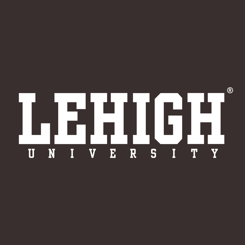 Lehigh University Mountain Hawks Basic Block T-Shirt - Dark Chocolate