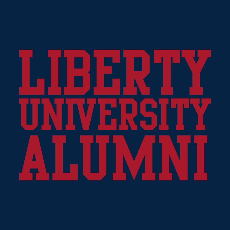 Liberty University Flames Alumni Basic Block T Shirt - Navy