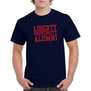 Liberty University Flames Alumni Basic Block T Shirt - Navy