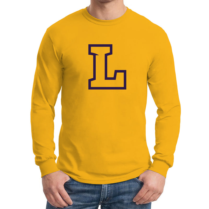 Lipscomb University Bisons Primary Logo Long Sleeve T Shirt - Gold