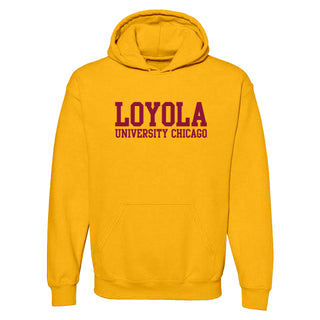 Loyola Chicago Ramblers Basic Block Hoodie - Gold