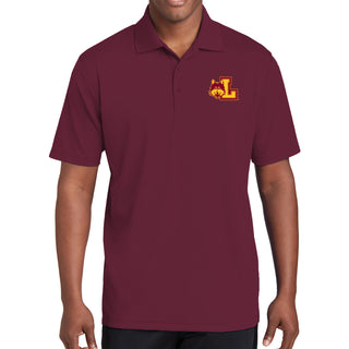 Loyola University Chicago Rambler Left Chest Logo Short Sleeve Polo - Maroon