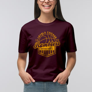 Loyola University Chicago Ramblers Basketball Shield T Shirt