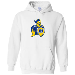 Madonna University Crusaders Primary Logo Hoodie - White