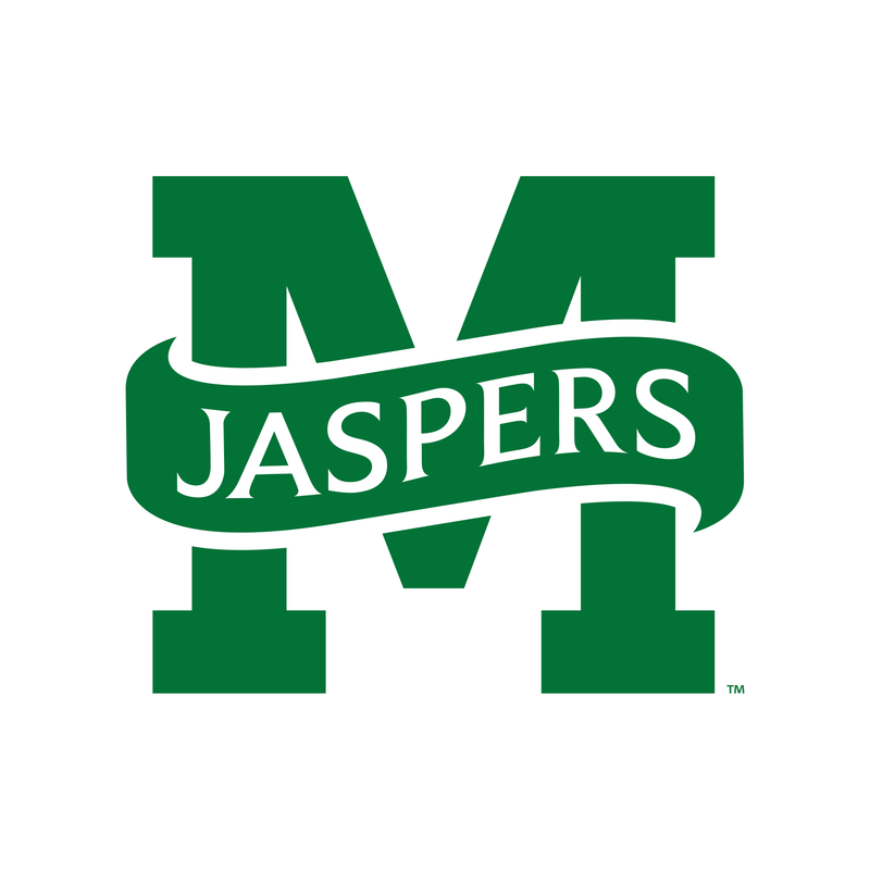 Manhattan College Jaspers Primary Logo Long Sleeve T Shirt - White