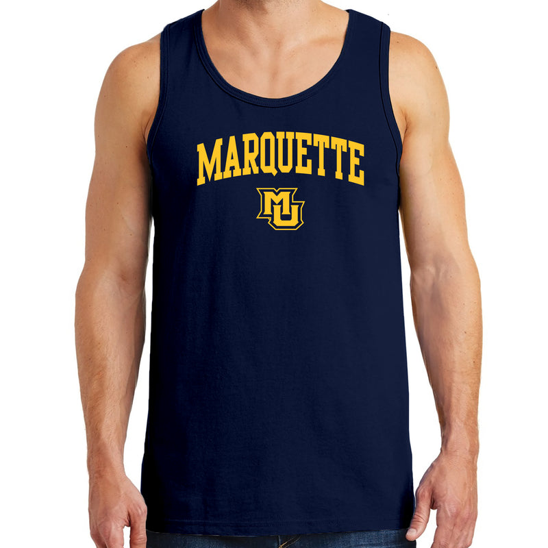 Marquette University Golden Eagles Arch Logo Tank Top - Navy