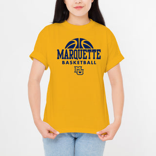 Marquette University Golden Eagles Basketball Hype Short Sleeve T Shirt - Gold