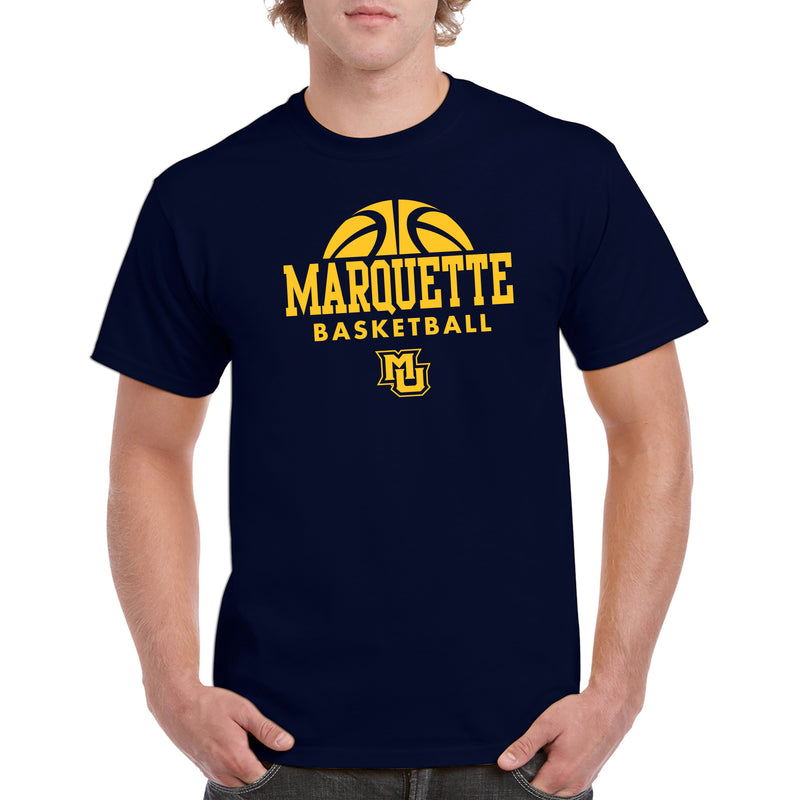 Marquette University Golden Eagles Basketball Hype Short Sleeve T Shirt - Navy