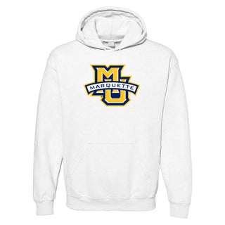 Marquette University Golden Eagles Primary Logo Hoodie - White