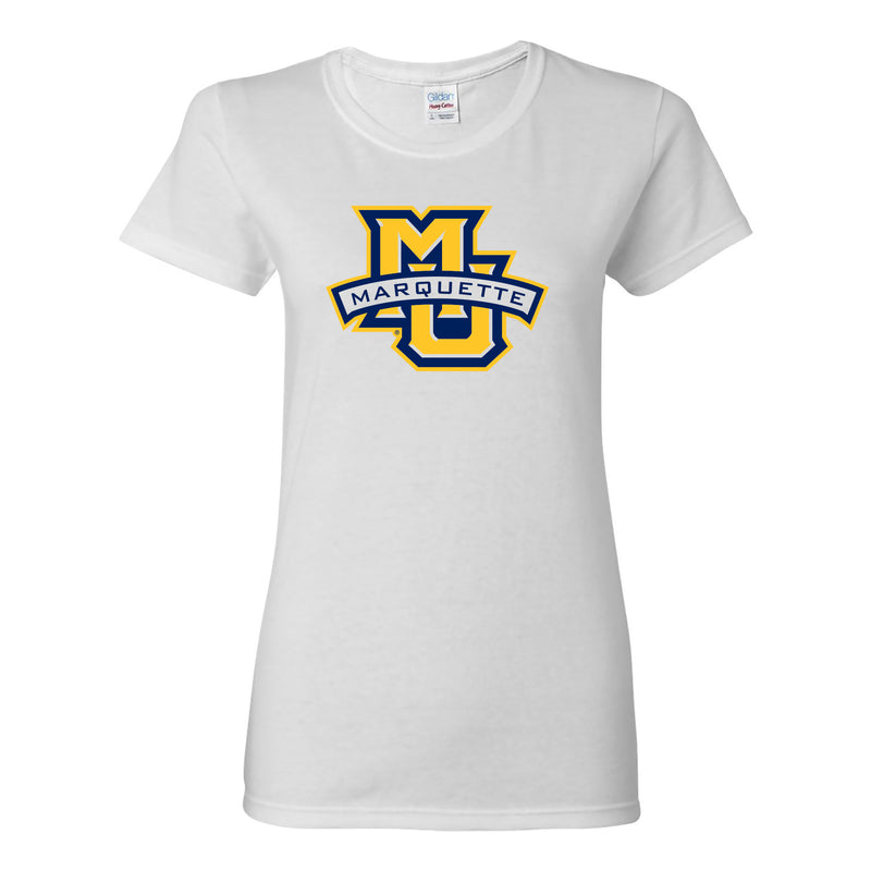 Marquette University Golden Eagles Primary Logo Womens T-Shirt - White