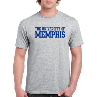 Memphis Tigers Basic Block Short Sleeve T-Shirt - Sport Grey