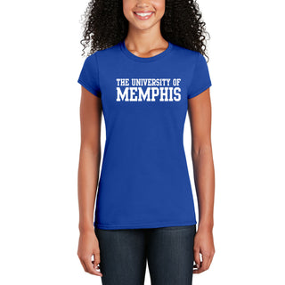 Memphis Tigers Basic Block Women's T-Shirt - Royal