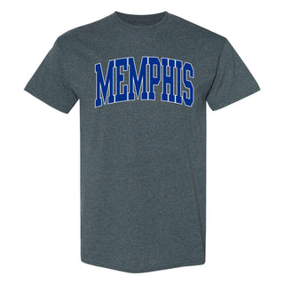 Memphis Tigers Mega Arch T-Shirt - Dark Heather