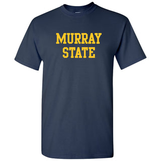 Murray State University Racers Basic Block Short Sleeve T Shirt - Navy