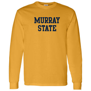 Murray State University Racers Basic Block Long Sleeve T-Shirt - Gold