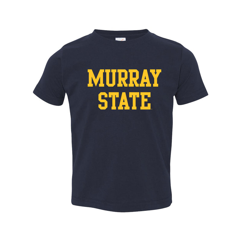 Murray State University Racers Basic Block Toddler Short Sleeve T Shirt - Navy