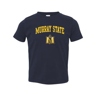 Murray State University Racers Arch Logo Toddler Short Sleeve T Shirt - Navy