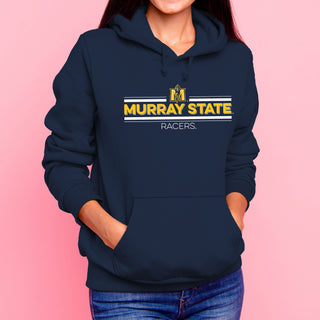 Murray State University Racers Double Bar Logo Hoodie - Navy