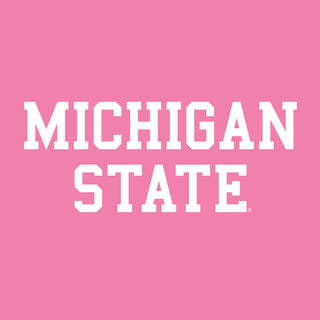 Michigan State University Spartans Basic Block Short Sleeve T Shirt - Azalea