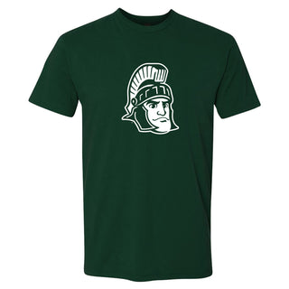 Michigan State University Spartans Sparty Mark Next Level Short Sleeve T Shirt - Forest Green