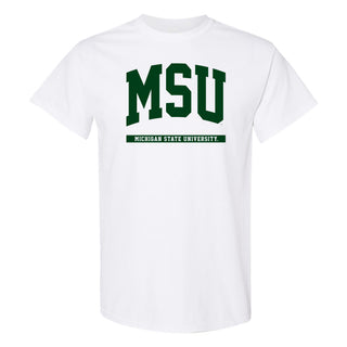 Michigan State  Spartans Initial Arch T-Shirt - White